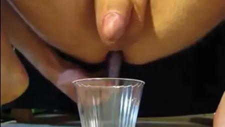 Long Prostate Milking Session Into Cup