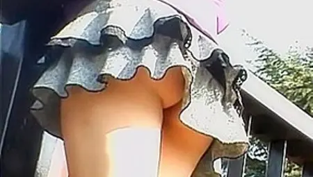 Asian Upskirt Closeups Of The White Lace Panty On Camera Dvd DPM-003