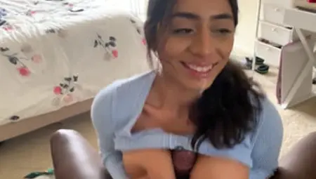 Gorgeous Arab Girl Sucking A Big Black One
