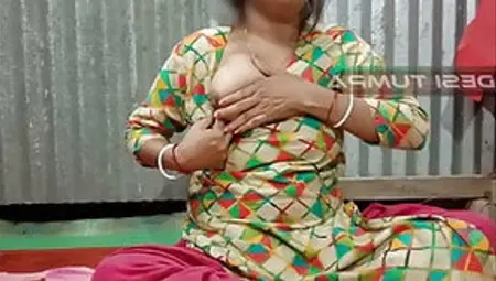 Desi Tumpa Bhabhi Shows Her Big White Boobs And Creamy Tight Pussy When Her Husband Is Not In The Room