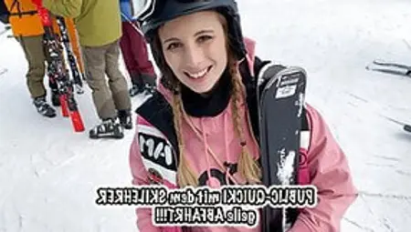Teeny Fucks Publicly With The Ski Instructor