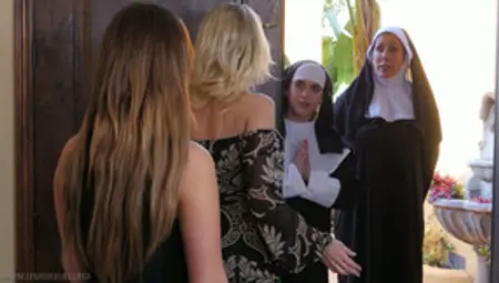 Sinful Nuns Are Making Love With Perverted Lesbian Babe Ziggy Star
