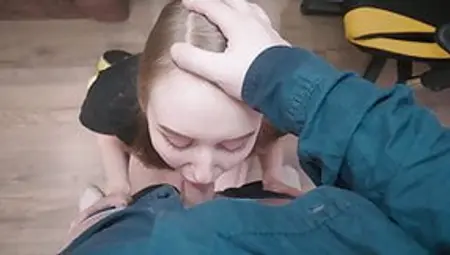 Stepdad Brutally Fucks Stepdaughter Who Didn&#039;t Expect Him To Come