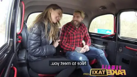 Female Fake Taxi Sexy Englishman Pays For Czech Taxi Ride In Cum