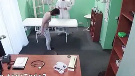 Doctor Screws Fat Patient On A Desk In Fake Hospital