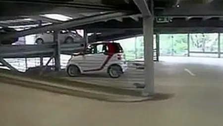 Blonde German Girl Mastrubate And Fuck In Parking Garage