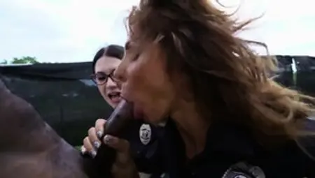 Naked Police Women Planted Weed To Punish Blowjob
