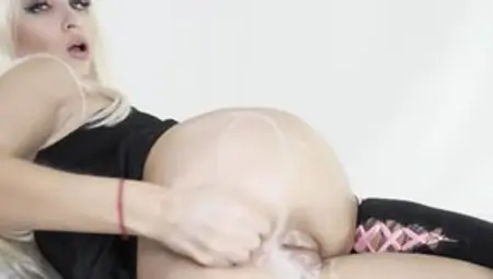 Blonde Babe KsuColt Toying And Fisting Her Gaping Butthole