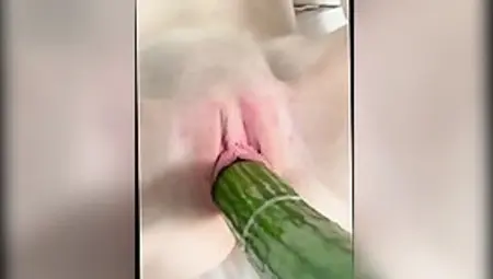 Dutch Teen Cucumber In Pussy
