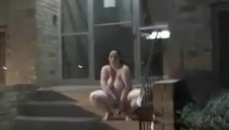 Masturbates Outdoors In Public Apartment Complex