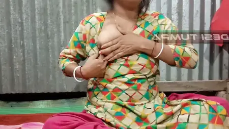 Desi Tumpa Bhabhi Shows Her Big White Boobs And Creamy Tight Pussy When Her Husband Is Not In The Room