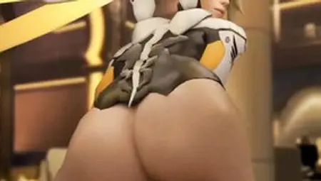 Overwatch Mercys Huge Booty Rides Your Cock (pov)