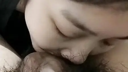 Cute Asian Girl Trying Out Blowjob For A Big Fat Cock