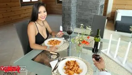 NOT ONLY PASTA: Romantic Dinner Ends Up With Wild Sex