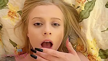 Experienced, Blonde Sweetheart Got Her Pink Pussy Filled Up With A Hard Cock Until She Got Creampied
