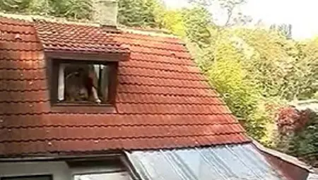 Neighbor Couple Fucks In The Window
