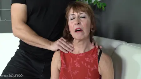Saggy Granny Loves Getting Face Fucked & Pounded By Young Masseurs Big Dick