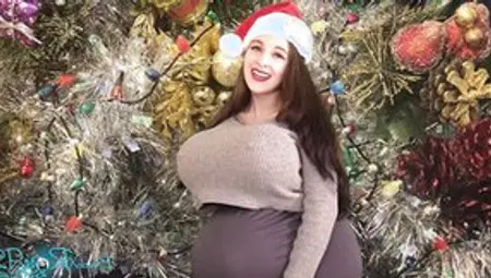 The Hugest Christmas Gift Ever: Housewife Gets Huge Slut Body Inflation FULL CLIP