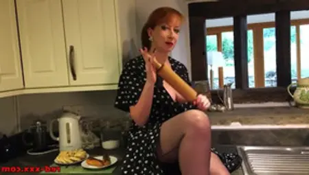 Red Xxx Hard Fucks The Rolling Pin In The Kitchen