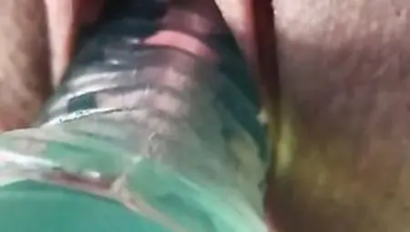 Jerking Off A Gigantic Clitoris And Fucking Himself With An Adult Dildo