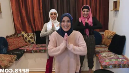 Hijab Party Turns Into Reverse Gangbang With BBC