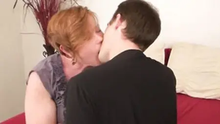 Horny Bud Drools All Over His Chubby Stepmom Before Fucking Her