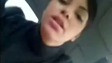 Adorable Arab Chick Enjoys Sucking My Weiner In A Car
