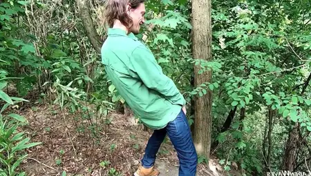 Fucking Into The Forest With Facial And Cum Walk