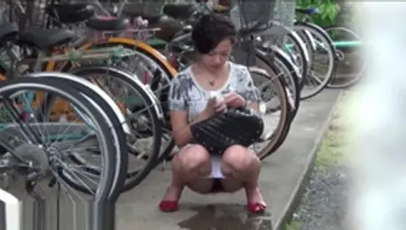 Seductive Japanese Slut Making Her Dirty Kinky Dreams Come True In Public Place