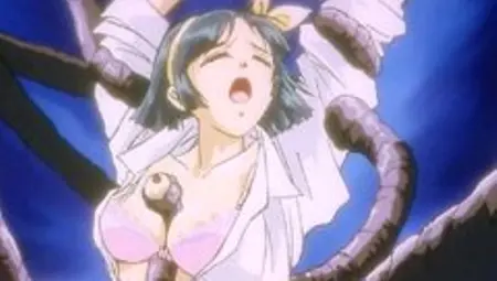 Cute Anime Schoolgirl Trapped By A Tentacle Monster