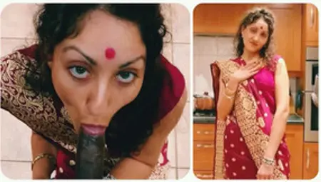 POV Desi Bhabhi In Saree Gives Horny Lonely Devar A Blowjob - Hindi Bollywood Porn Story Sexy Jill
