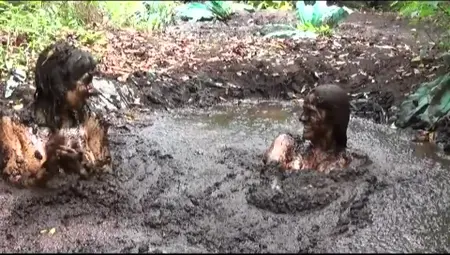 Two Hottie Babes In Mud