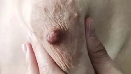 Closeup Saggy Titted With Stretch Marks