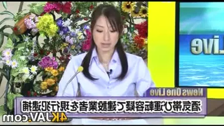Japanese News Anchor Bukkake