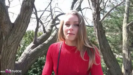 GERMAN SCOUT - Skinny College Teen Emily Seduce To Fuck