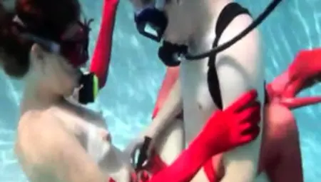 Sultry Redhead Mistress Feeds Her Lust For Cock Underwater