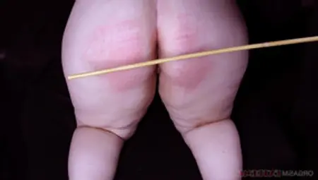 Big Ass Chubby PAWG Butt Caning &amp; Orgasm For Step Sister