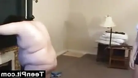 Hot Teen Dominating A Fat Guy