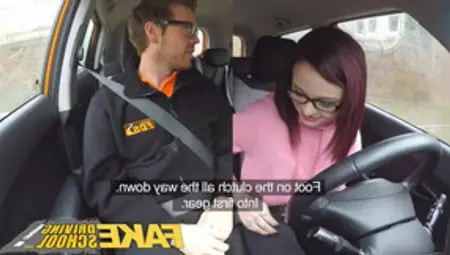Fake Driving School 19yr Old Small American Student Creampie Lesson