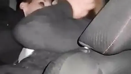 Lesbians Making Out In Backseat