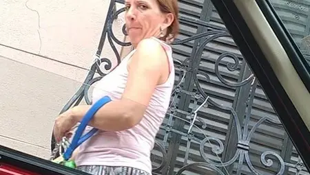 Man Jerking Off In The Car On Public