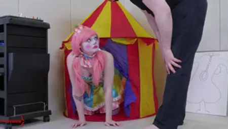 Bootyful Female Clown Gets Spanked And Fucked Hard In Tight Anal Hole