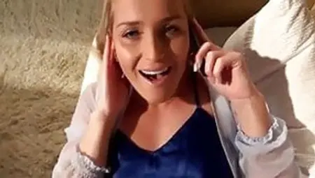 Girl Keeps Talking On Phone Even When Boyfriend Fucks