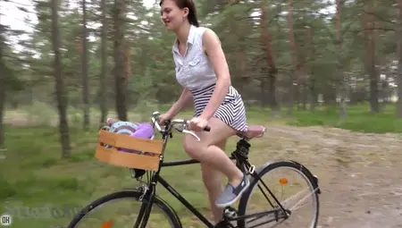 Sonja Naked Bike Riding In The Forest Then Masturbating - EuroCoeds