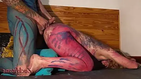 Painting And Art Class, Culminating In BodyPaint Creampie