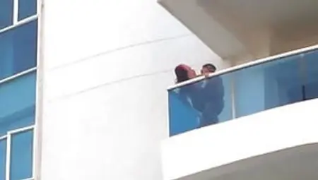 Couple Fucking On Balcony