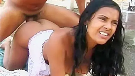 Busty Brazilian Babe Fucks A Stranger
