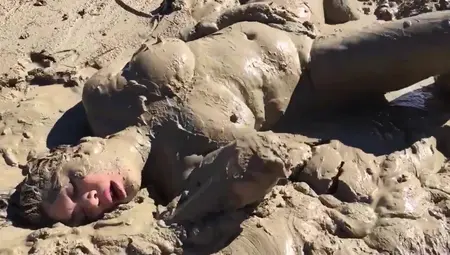 Stuck And Horny - Big Tits Covered In Dirt And Mud - Fetish Solo With BBW Brunette Mom
