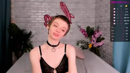 Pale Model Shellykerry With Short Hair And Small Tits, From Cb
