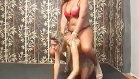 Black Amazon Rides Her Ponygirl Into Submission